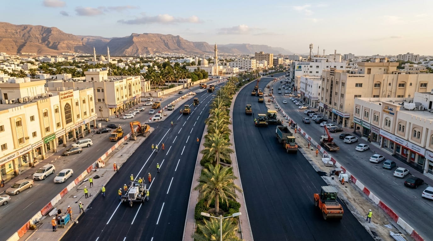 إعادة إنشاء وازدواجية شارع السلطان تيمور — صلالة